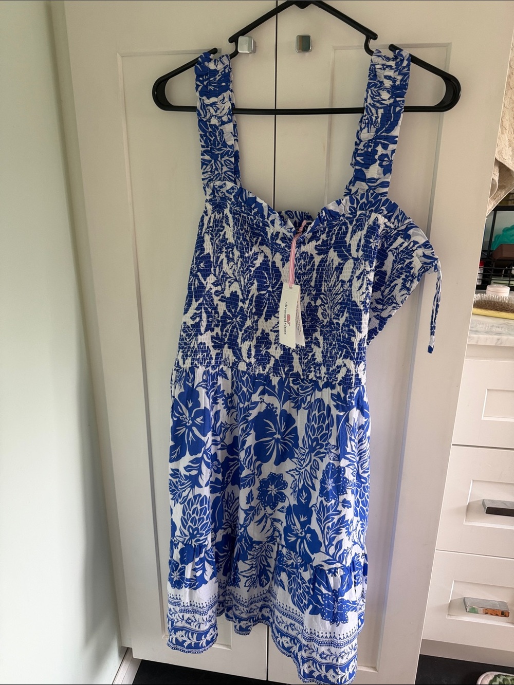 Vineyard Vines Blue and White Floral Sundress